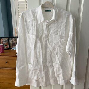 Cubavera Men's Linen Long Sleeve Shirt